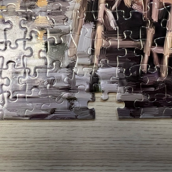 Paris Scene Letter Back Guide Jig Saw puzzle missing 1 piece - Picture 2 of 3